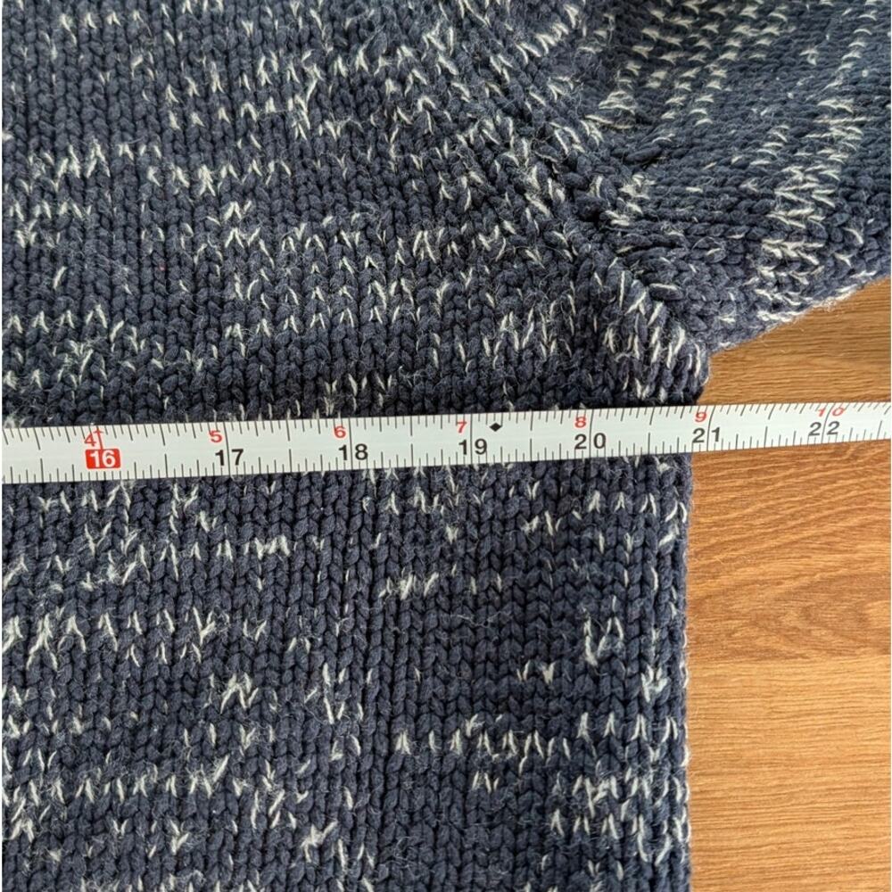 COS Contrast-Knit Jumper Womens M Dark Gray Wool Blend Long Sleeve Crewneck - Picture 5 of 8